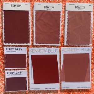 Fall Bridesmaid/Bridal Swatches